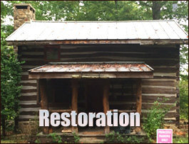 Historic Log Cabin Restoration  Patterson, Georgia